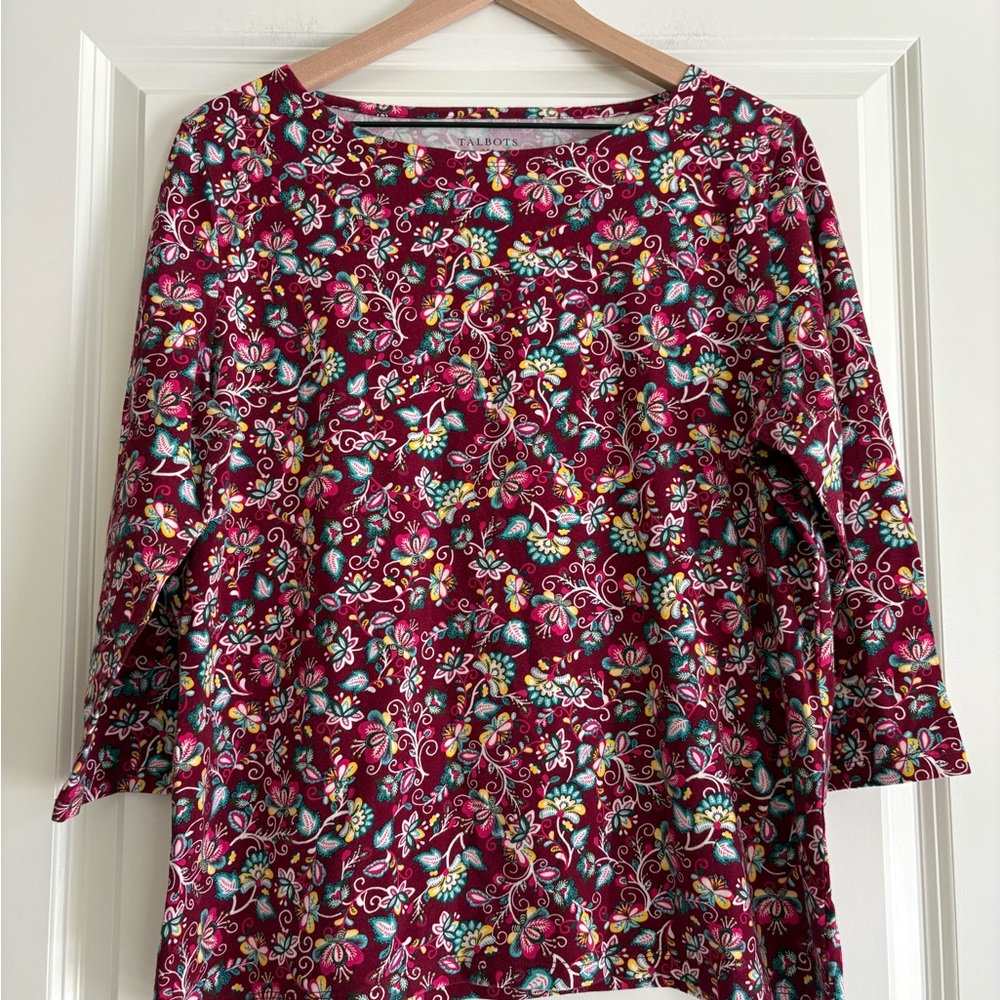 Talbots Factory Women’s Top with 3/4 Sleeves - Picture 2 of 5